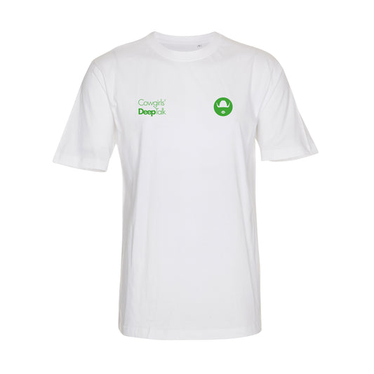 Cowgirls' Deeptalk "Life Is A Ride" T-Shirt Weiß Unisex