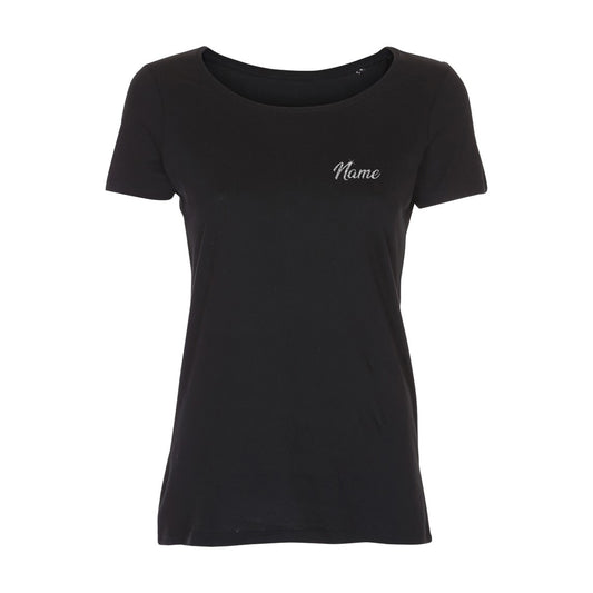 Teichgirls Damen T-Shirt Glitzer Silber bedruckt
