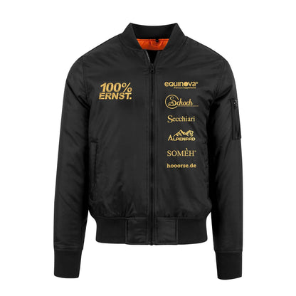 Ernst Performance Horses 100% ERNST Bomberjacke Schwarz bestickt – Bild 1