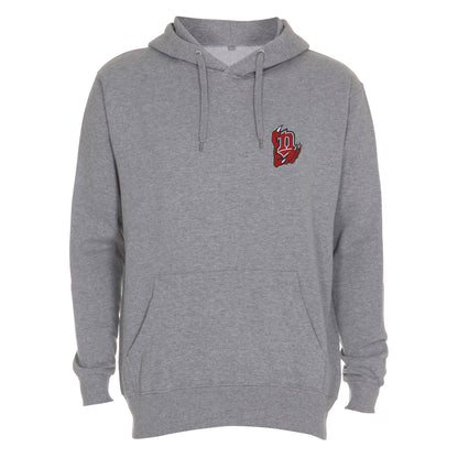 Neunkirchen Nightmares "Kralle" Hoodie Grau Meliert bestickt