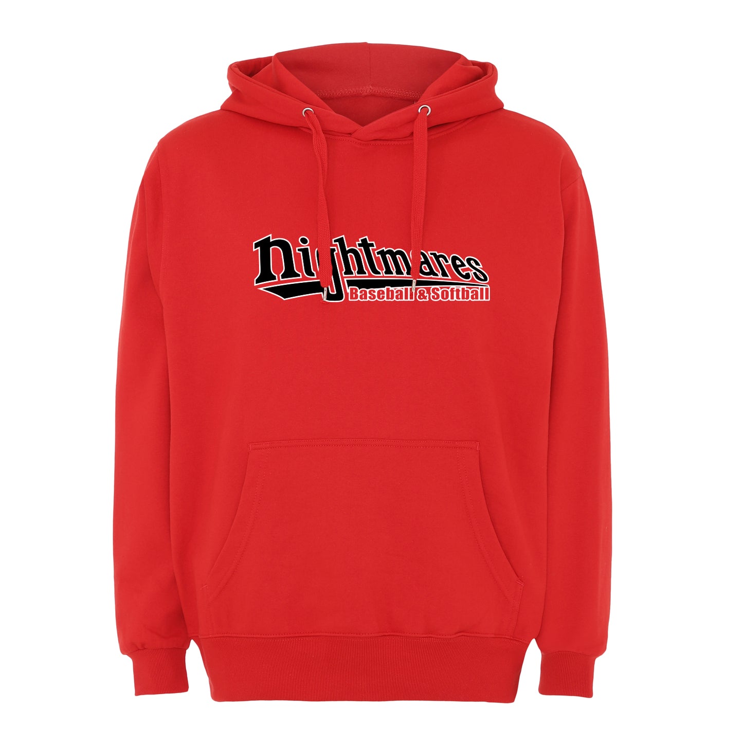 Neunkirchen Nightmares Hoodie Rot bedruckt